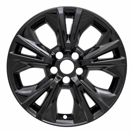 COAST2COAST 18", 5 V-Spoke, Gloss Black, Plastic, Set Of 4, Not Compatible With Steel Wheels IWCIMP410BLK